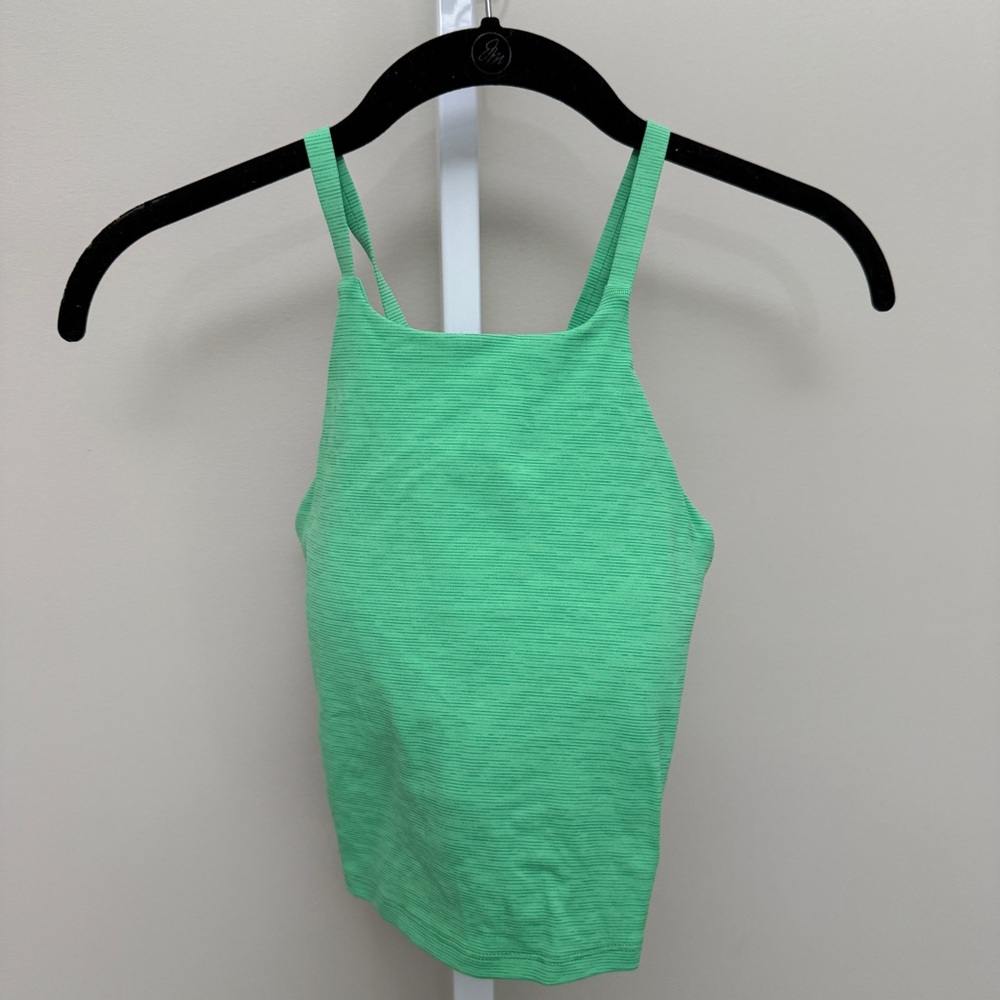 Outdoor Voices Mint Green Strappy Ribbed Camisole